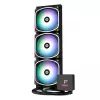 Skystas aušintuvas ENERMAX Aquafusion II 360 mm, 120 mm ventiliatoriai, 380 W TDP, juodas