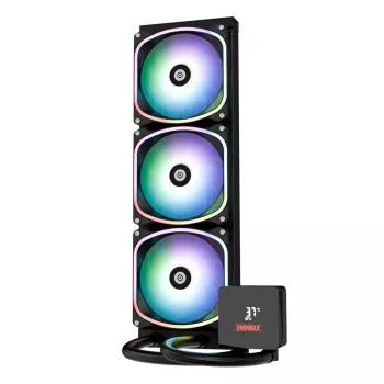 Skystas aušintuvas ENERMAX Aquafusion II 360 mm, 120 mm ventiliatoriai, 380 W TDP, juodas