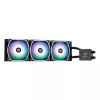 Skystas aušintuvas ENERMAX Aquafusion II 360 mm, 120 mm ventiliatoriai, 380 W TDP, juodas