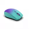 INCA IWM-511RM belaidė pelė – RF belaidis + Bluetooth + USB Type-C – 1600 DPI – 6 mygtukai – žalia violetinė