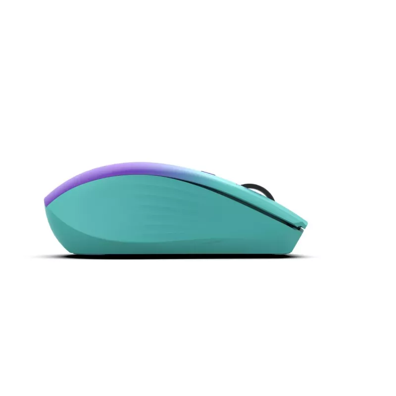INCA IWM-511RM belaidė pelė – RF belaidis + Bluetooth + USB Type-C – 1600 DPI – 6 mygtukai – žalia violetinė