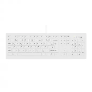 Contour Design Active Key Contour ClassicClean medicininė klaviatūra su nuimamu dangteliu, pilno dydžio, laidinė, balta, DE, C8100