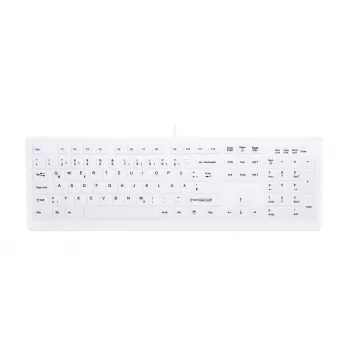 Contour Design Active Key Contour ClassicClean medicininė klaviatūra su nuimamu dangteliu, pilno dydžio, laidinė, balta, DE, C8100