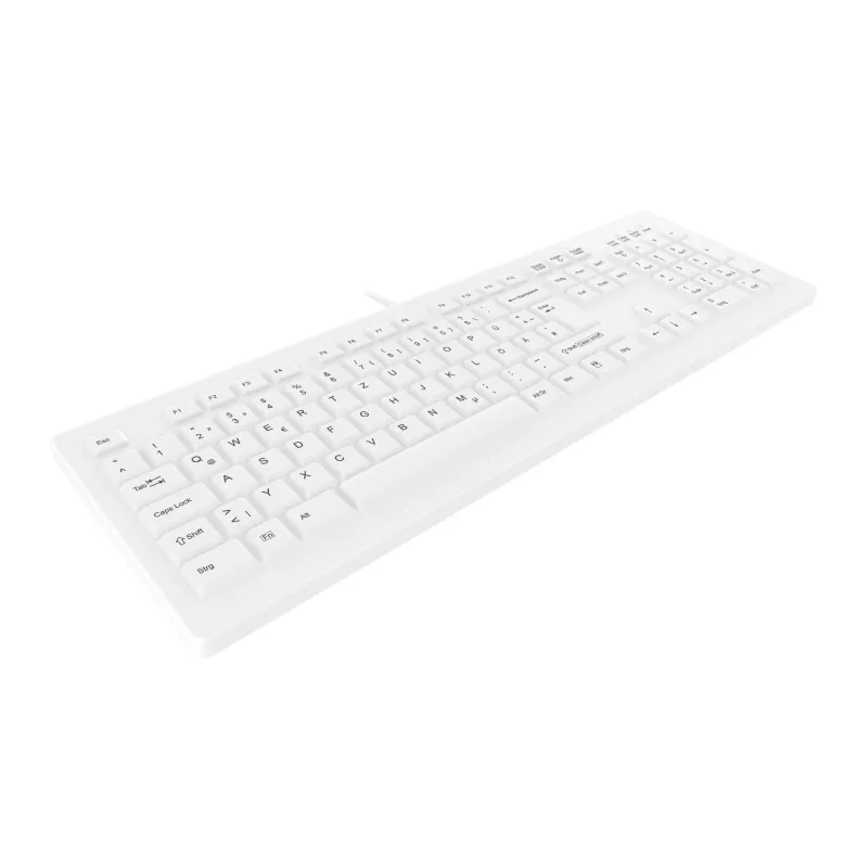 Contour Design Active Key Contour ClassicClean medicininė klaviatūra su nuimamu dangteliu, pilno dydžio, laidinė, balta, DE, C8100