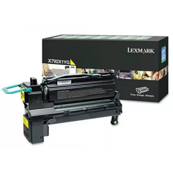 Kasetė LEXMARK X792X1YG – didelės talpos geltona (iki 15 000 puslapių)