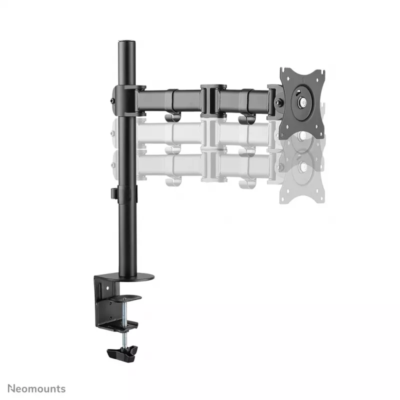 Neomounts NM-D135BLACK Monitoriaus laikiklis 10-27 colių, spaustuvas/įvorė, 8 kg, 100 x 100 mm, juodas