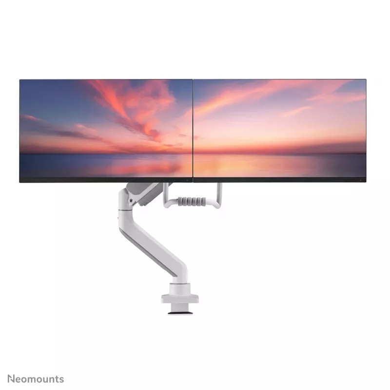 Neomounts DS75-450WH2 monitoriaus rankena 17-32 colių – dujinė spyruoklė – Topfix – 180° stabdis