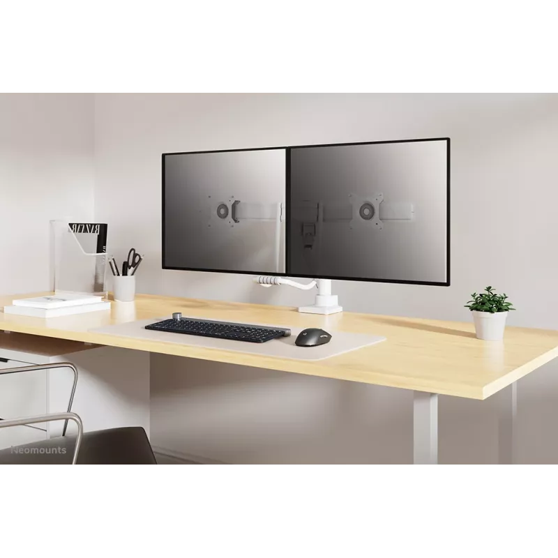 Neomounts DS75-450WH2 monitoriaus rankena 17-32 colių – dujinė spyruoklė – Topfix – 180° stabdis