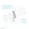 Neomounts DS15-640WH1 planšetinio kompiuterio stovas ant stalo 9,7–11 colių – su užraktu