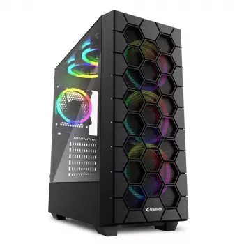 Korpusas Sharkoon RGB HEX Desktop juodas