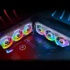Ventiliatorių rinkinys Thermaltake SWAFAN EX12 12 cm baltas 3 vnt. 500-2000 RPM