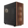 PC korpusas Sharkoon REBEL C70M RGB Full Tower juodas, medinis priekis
