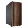 PC korpusas Sharkoon REBEL C70M RGB Full Tower juodas, medinis priekis