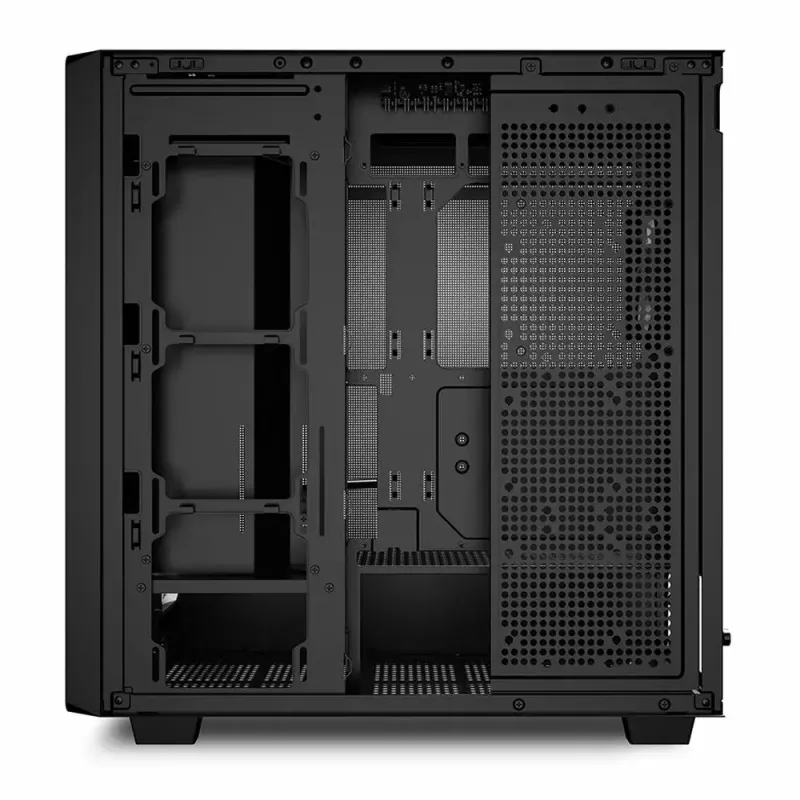 PC korpusas Sharkoon REBEL C70M RGB Full Tower juodas, medinis priekis