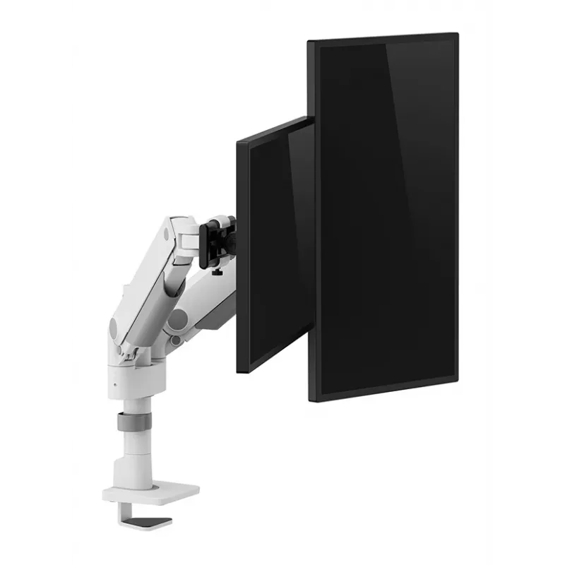 Neomounts DS65S-950WH2 Monitorių laikiklis 24-34 colių - dujinė spyruoklė - Topfix - daugialypis reguliavimas - 180° stabdiklis