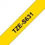 Brother TZE-S631 lipni juosta etiketėms, 12 mm, 8 m, ypač stiprus lipnus sluoksnis