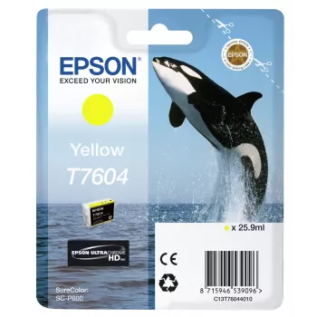 Rašalo kasetė Epson T7604 geltona