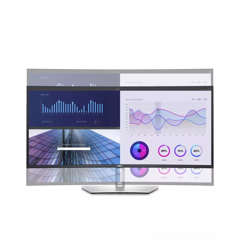 Monitorius DELL UltraSharp U3423WE 34,1 colio UltraWide Quad HD LCD 3440 x 1440