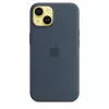 APPLE iPhone 14 - Silikoninis dėklas su MagSafe - Storm Blue