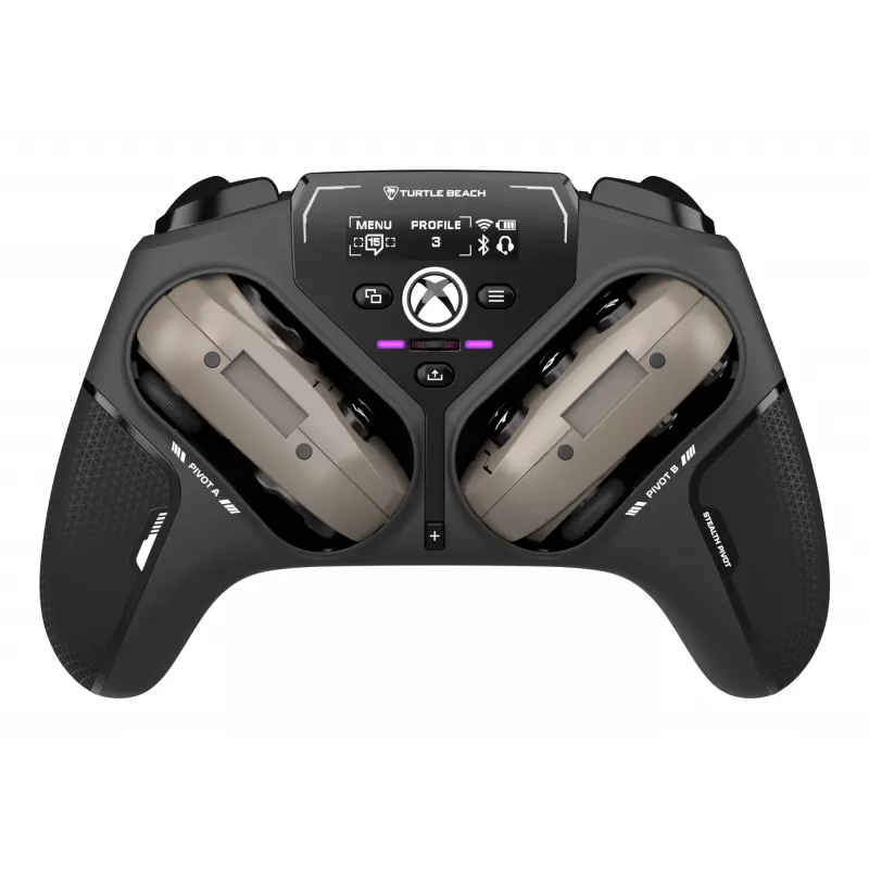 Turtle Beach Stealth Pivot belaidis išmanusis žaidimų valdiklis su besisukančiais moduliais, ekranu, Hall-Effect svirtimis, perprogramuojamais mygtukais, skirtas Windows PC, Xbox Series X/S ir Xbox One