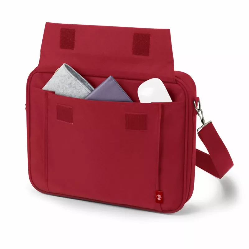 DICOTA Eco Multi Base - 15-17.3 col. nešiojamojo kompiuterio dėklas - Raudonas / 300D rPET poliesteris
