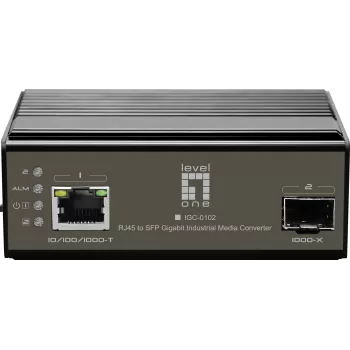 Tinklo medijos keitiklis LevelOne IGC-0102 1000 Mbit/s juodas
