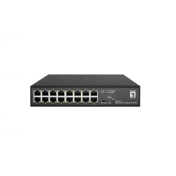 Valdomas jungiklis LevelOne Hilbert 10 inch 16 prievadų Gigabit Smart Lite