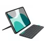 Klaviatūrinis dėklas Logitech Flip Folio QWERTZ vokiečių kalba, skirtas iPad Pro/Air 11 colių, Bluetooth, grafitas, baterija 90 mAh