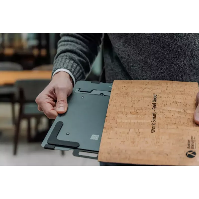 Stovas nešiojamam kompiuteriui BakkerElkhuizen FlexTop 170 juodai pilkas aliuminis guma plienas