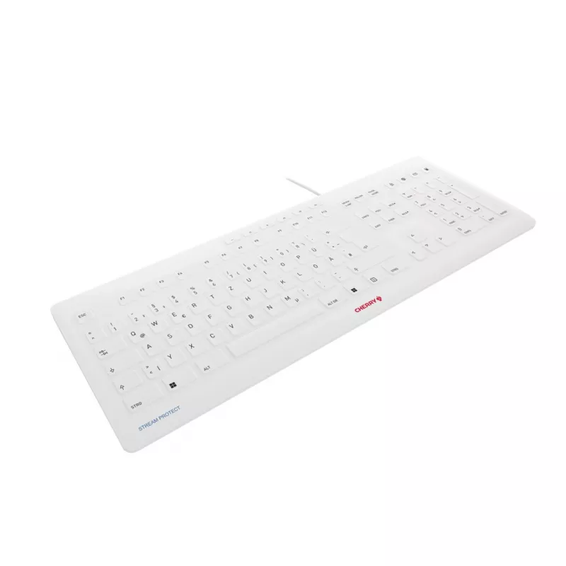 Klaviatūra CHERRY Stream JK-8502DE-0 USB QWERTZ vokiškas išdėstymas pilka spalva laidinė 115 klavišų