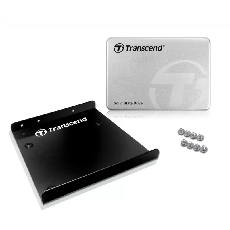 TRANSCEND SSD 370 128GB 2,5 colio SATA III 6Gb/s MLC aliuminio korpusas