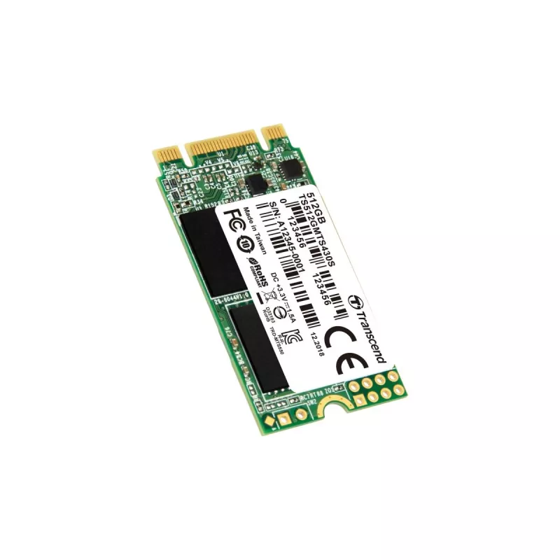 TRANSCEND SSD 430s 512GB M.2 2242 SATA III 6Gb/s 3D NAND Flash