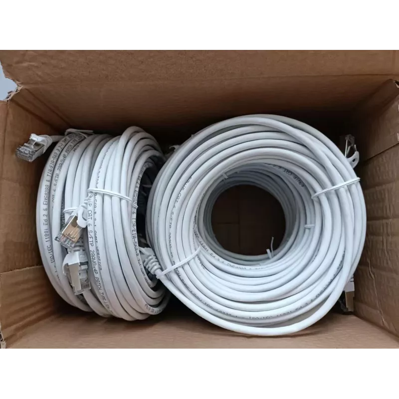 Equip Cat.6 S/FTP Patch kabelis, 10 m, baltas, 9 vnt./rinkinyje