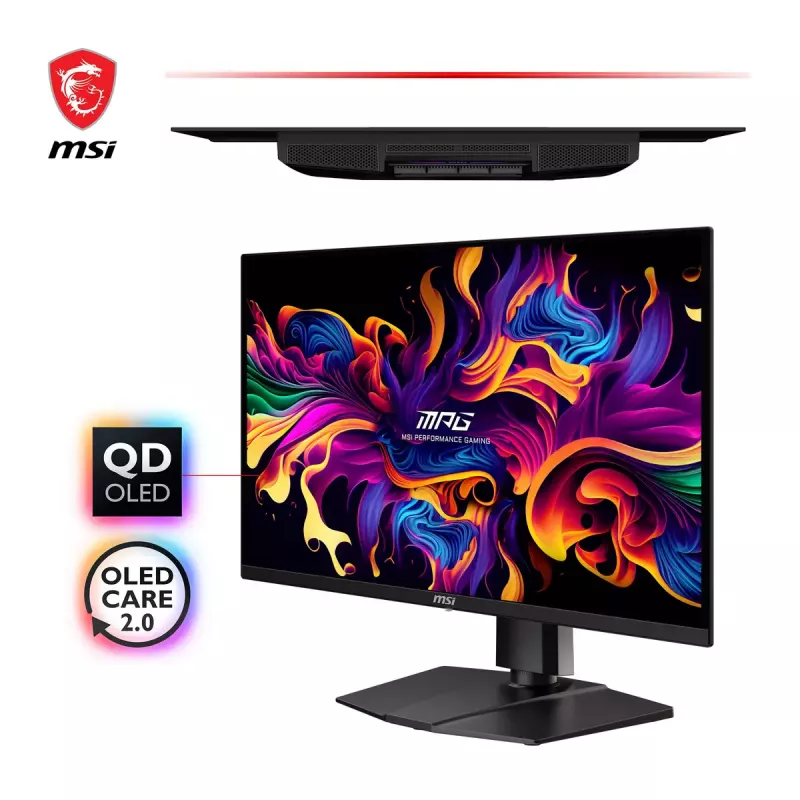 MSI MPG 321URXDE QD-OLED monitorius 80 cm (31,5 colio) 3840 x 2160 4K Ultra HD juodas