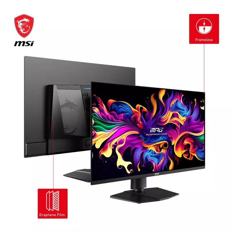 MSI MPG 321URXDE QD-OLED monitorius 80 cm (31,5 colio) 3840 x 2160 4K Ultra HD juodas