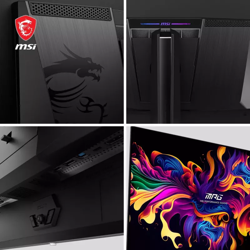 MSI MPG 321URXDE QD-OLED monitorius 80 cm (31,5 colio) 3840 x 2160 4K Ultra HD juodas