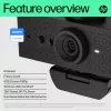 HP 620 FHD Webcam, 4 MP, 1920 x 1080 pikselių, Full HD, 60 kadrų/s, 720p, 1080p, 5x skaitmeninis priartinimas