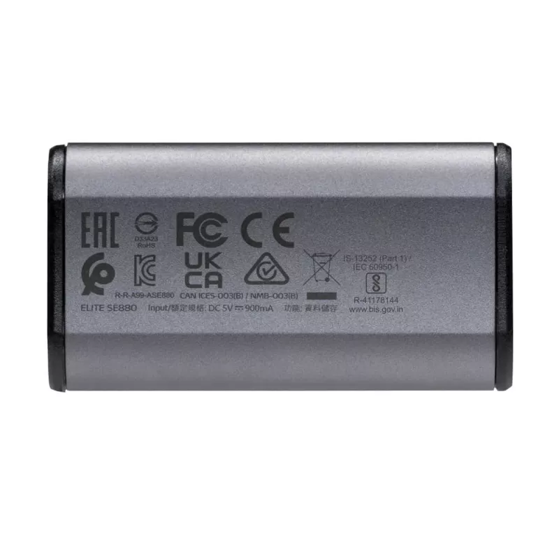 ADATA SE880 1 TB USB Type-C 3.2 Gen 2 (3.1 Gen 2) pilka spalva