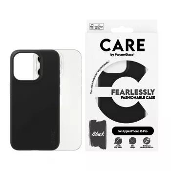 PanzerGlass CARE™ by ® Dėklas Black iPhone 15 Pro, Juodas