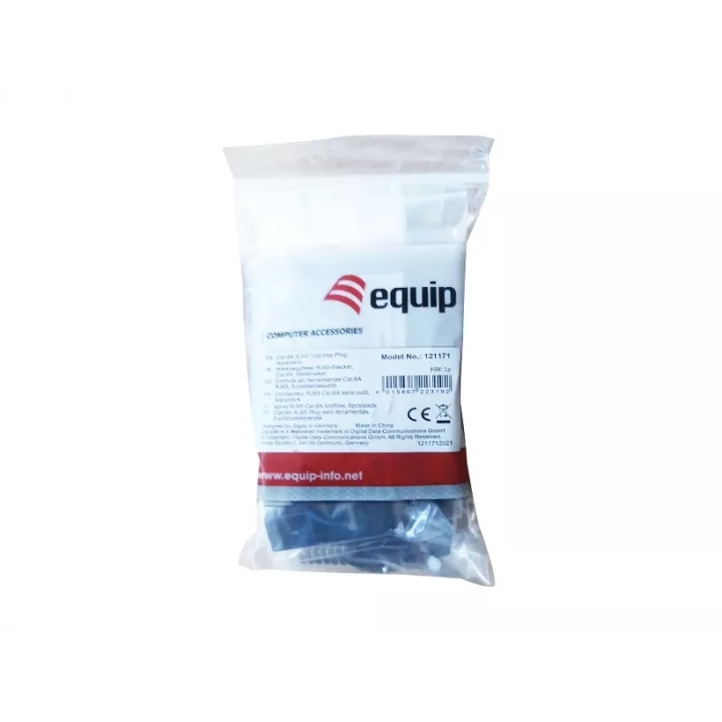 „Equip 121171“ RJ-45 kištukas, nikelio spalvos, 5 vnt.