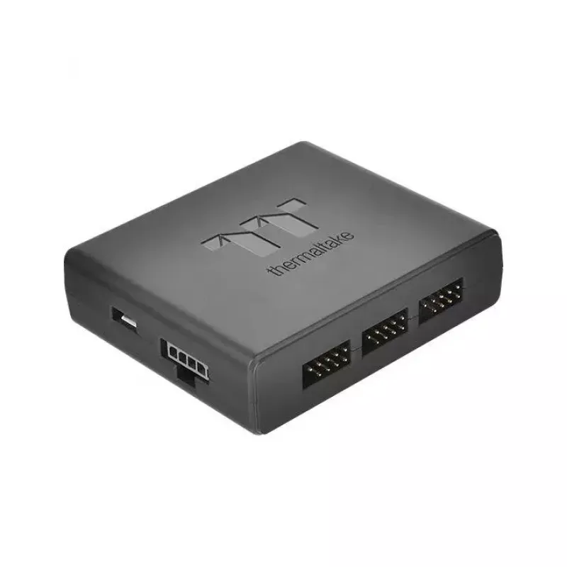 Ventiliatorių rinkinys Thermaltake Riing Plus 12 RGB Lumi Plus TT Premium Edition 3x120 mm Juodas