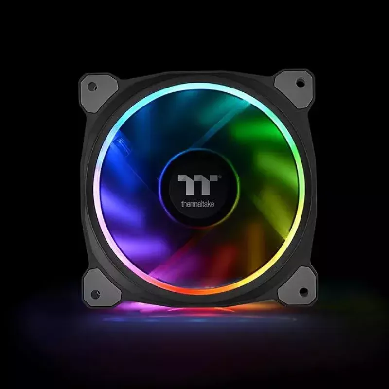 Ventiliatorių rinkinys Thermaltake Riing Plus 12 RGB Lumi Plus TT Premium Edition 3x120 mm Juodas