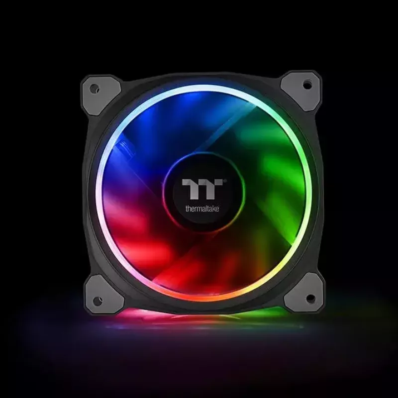 Ventiliatorių rinkinys Thermaltake Riing Plus 12 RGB Lumi Plus TT Premium Edition 3x120 mm Juodas