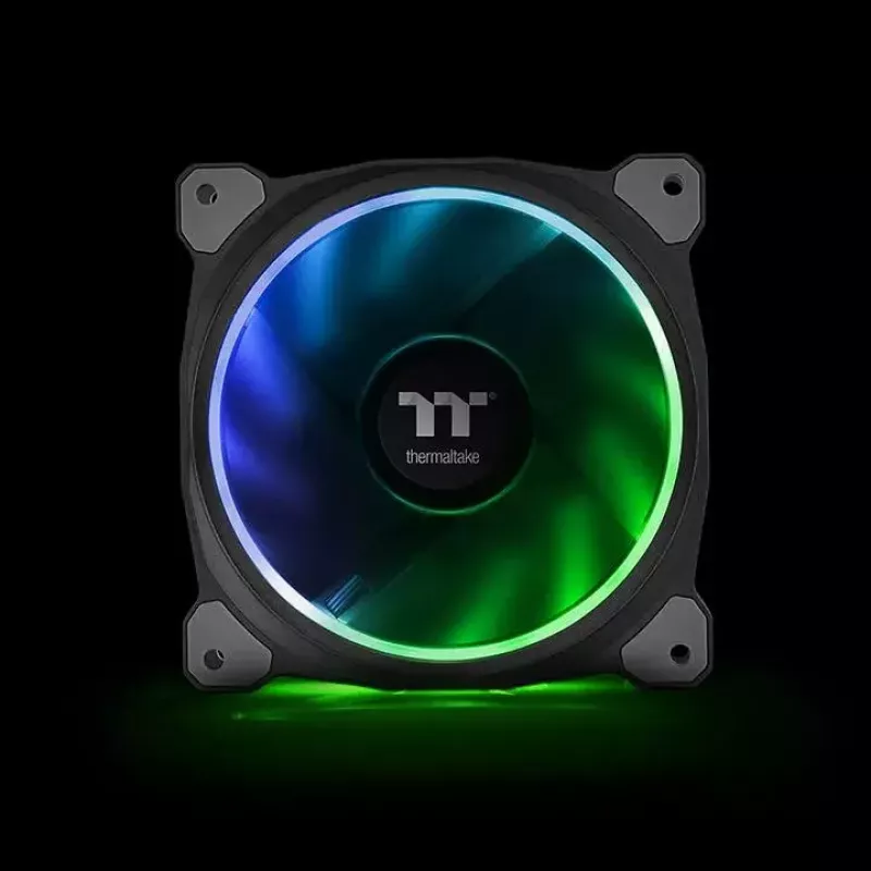 Ventiliatorių rinkinys Thermaltake Riing Plus 12 RGB Lumi Plus TT Premium Edition 3x120 mm Juodas