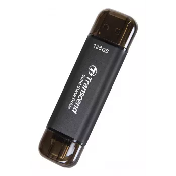 TRANSCEND ESD310C - 128GB nešiojamas SSD diskas - USB Type-A / USB Type-C