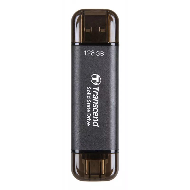 TRANSCEND ESD310C - 128GB nešiojamas SSD diskas - USB Type-A / USB Type-C