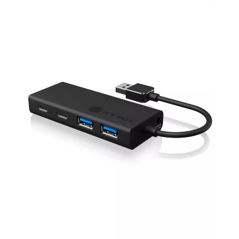 ICY BOX IB-HUB1426-U3 USB 3.2 Gen 1 USB-A 5000 Mbit/s juodas