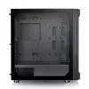 THERMALTAKE Versa T27 TG ARGB – Juodas vidutinis bokštas su grūdintu stiklu ir ARGB ventiliatoriais