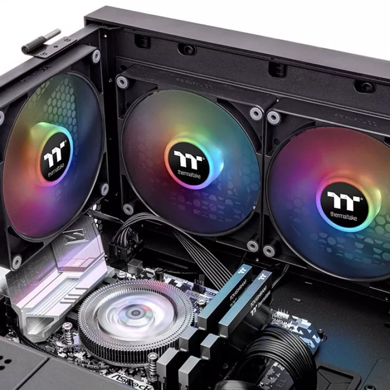 THERMALTAKE CT140 ARGB Sync 14 cm juodas 2 vnt. komplektas PC ventiliatorius