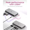 ICY BOX 10-in-1 USB4 Type-C dokų stotelė su dvejopu vaizdo išvedimu
